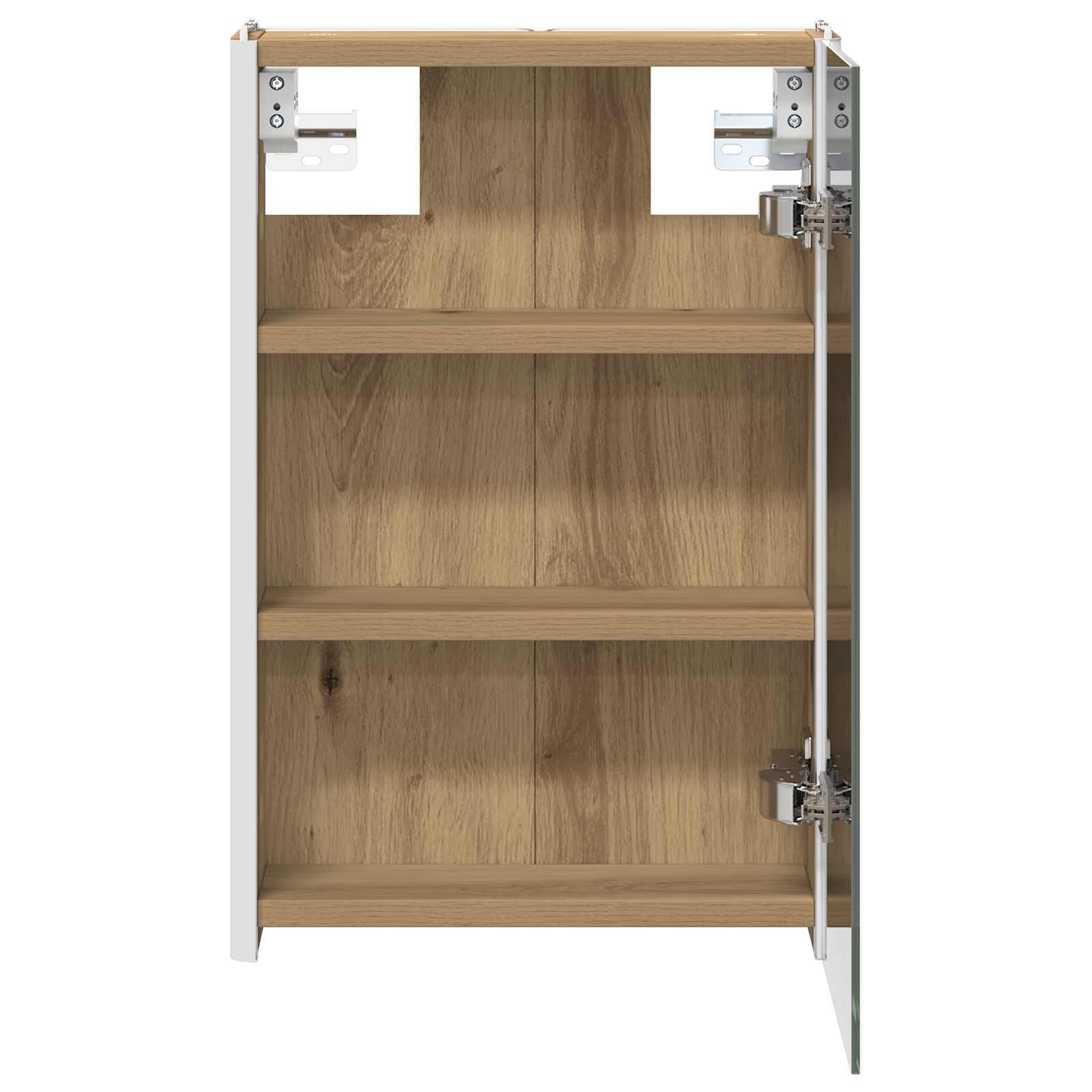Badezimmerspiegelschrank Kunsthandwerk Eiche 33 x 11,5 x 50 cm