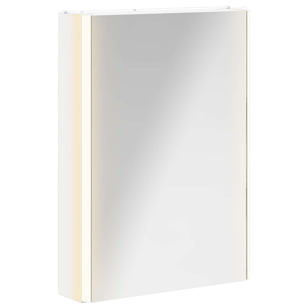 Badezimmerspiegelschrank Weiß 43 x 11,5 x 60,5 cm Holzwerkstoff