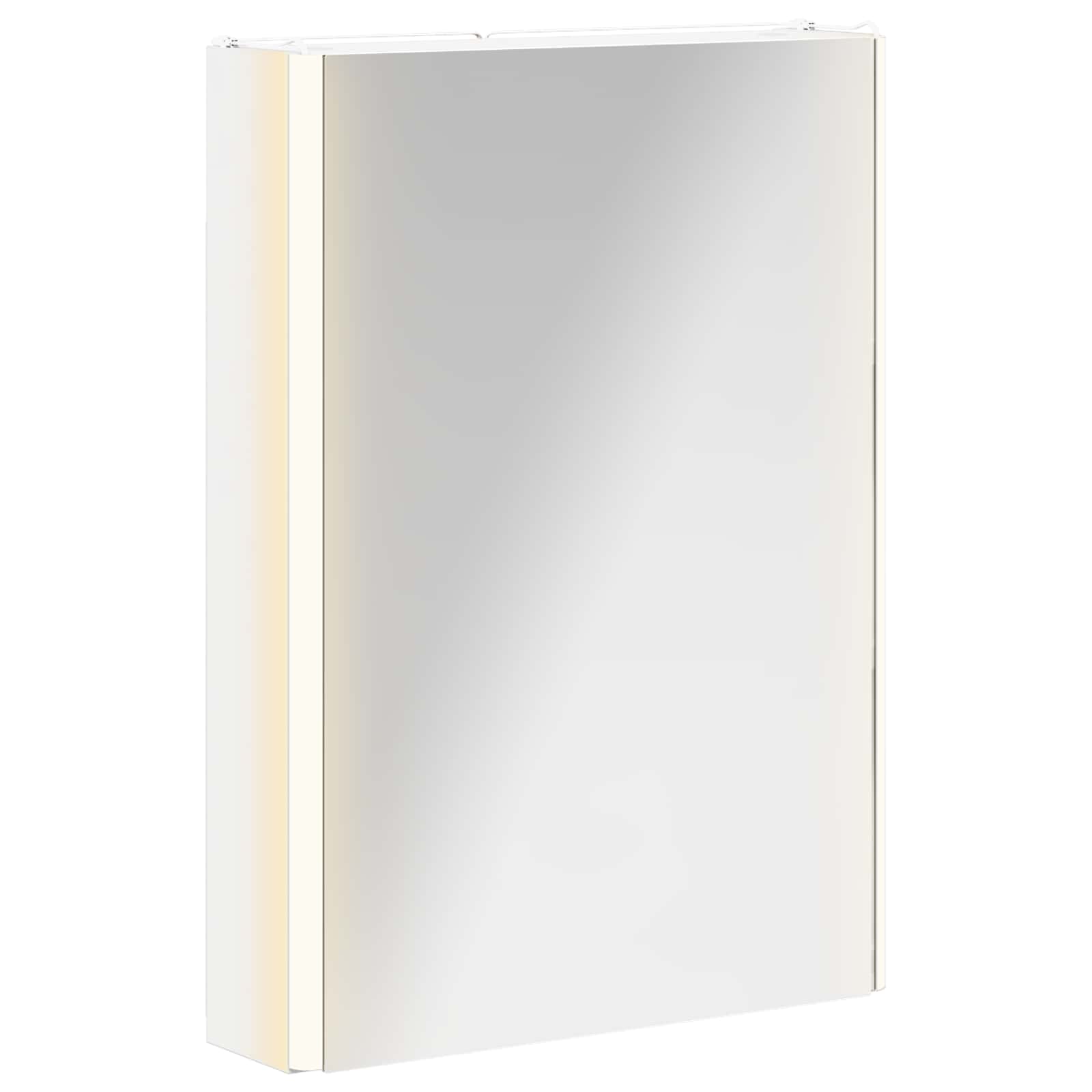 Badezimmerspiegelschrank Weiß 43 x 11,5 x 60,5 cm Holzwerkstoff