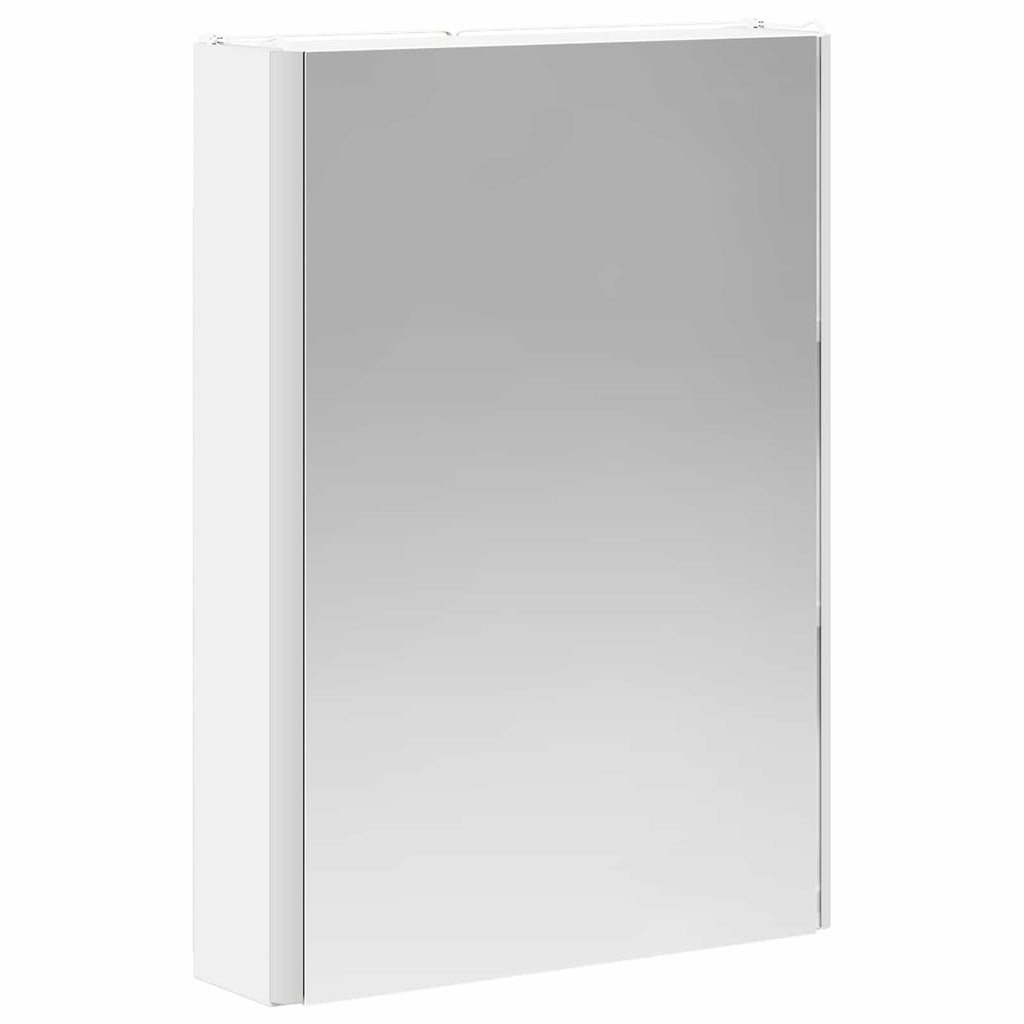 Badezimmerspiegelschrank Weiß 43 x 11,5 x 60,5 cm Holzwerkstoff