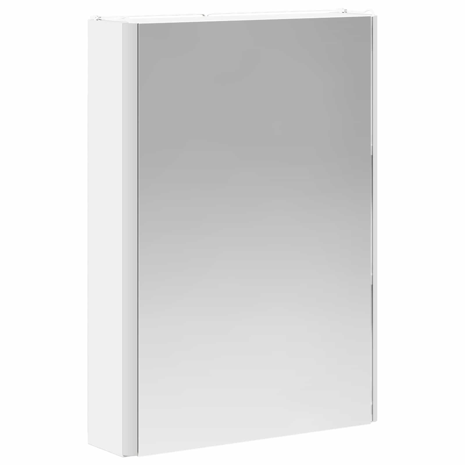 Badezimmerspiegelschrank Weiß 43 x 11,5 x 60,5 cm Holzwerkstoff