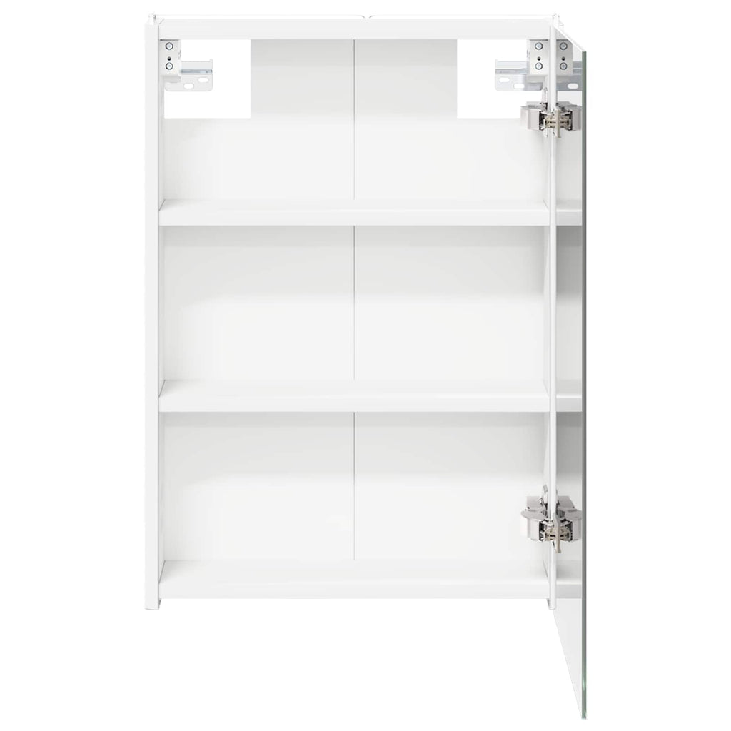 Badezimmerspiegelschrank Weiß 43 x 11,5 x 60,5 cm Holzwerkstoff