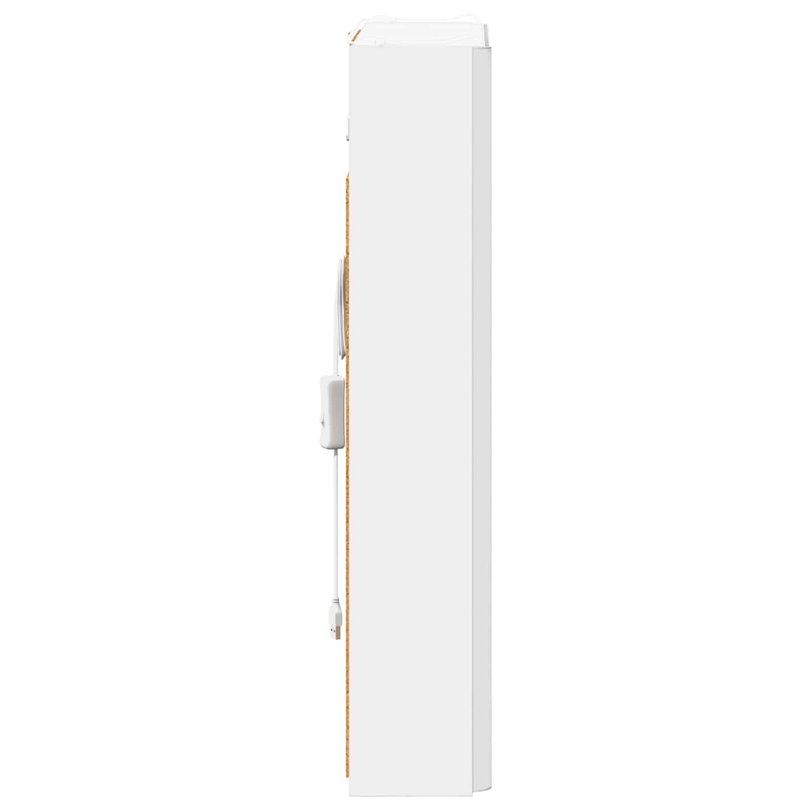 Badezimmerspiegelschrank Weiß 43 x 11,5 x 60,5 cm Holzwerkstoff