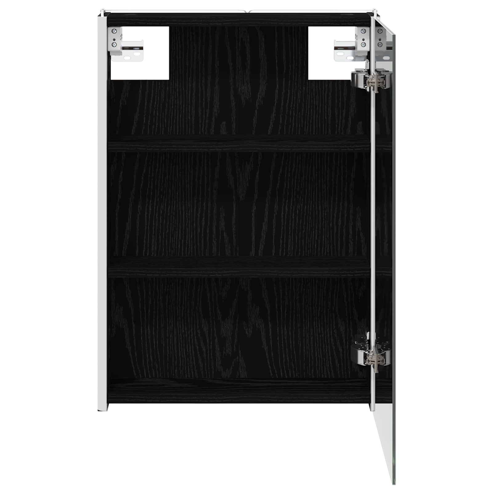 Badezimmerspiegelschrank Schwarz Eichen-Optik