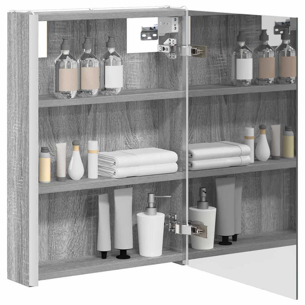 Badezimmerspiegelschrank Graues Sonoma 43 x 11,5 x 60,5 cm