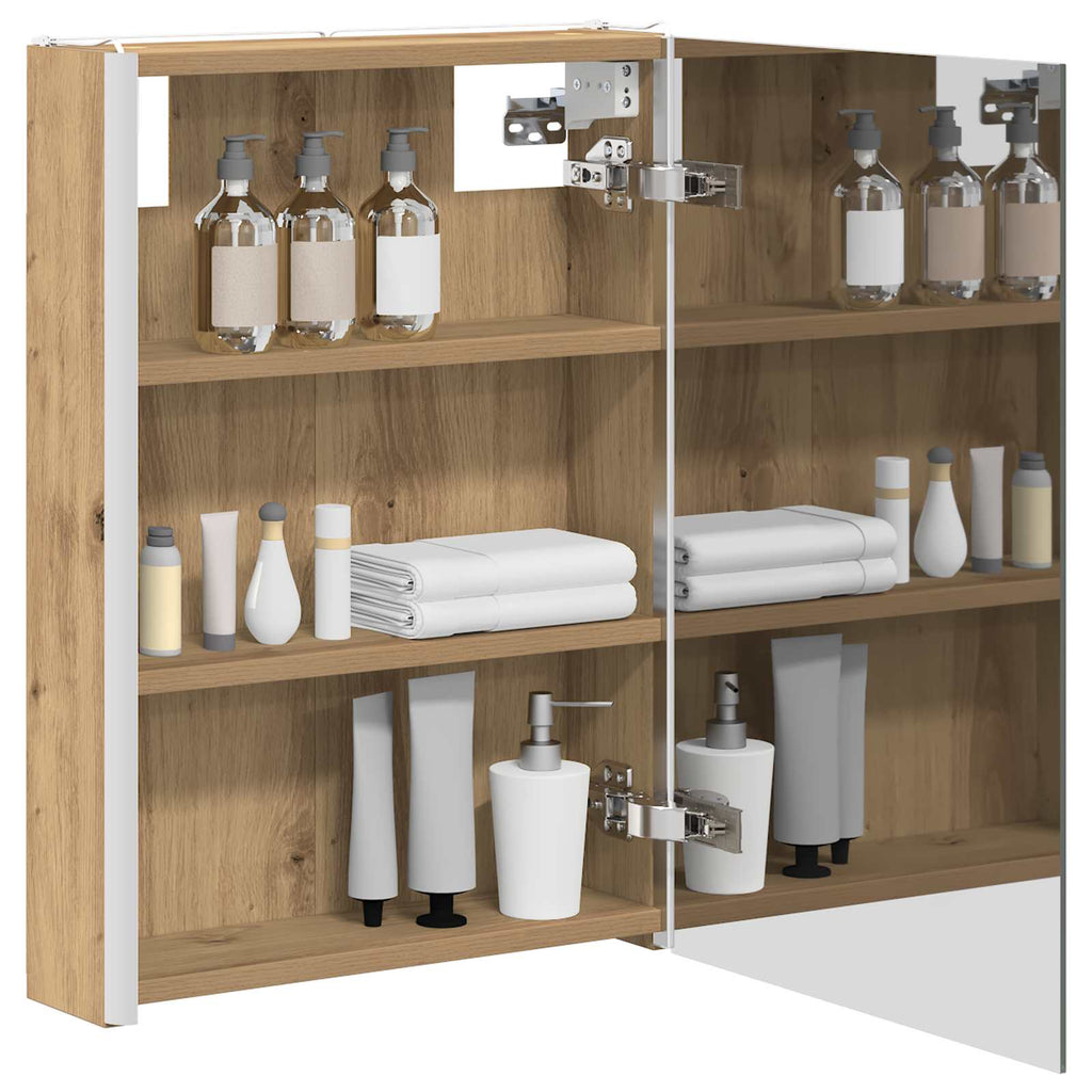 Badezimmerspiegelschrank Kunsthandwerk Eiche