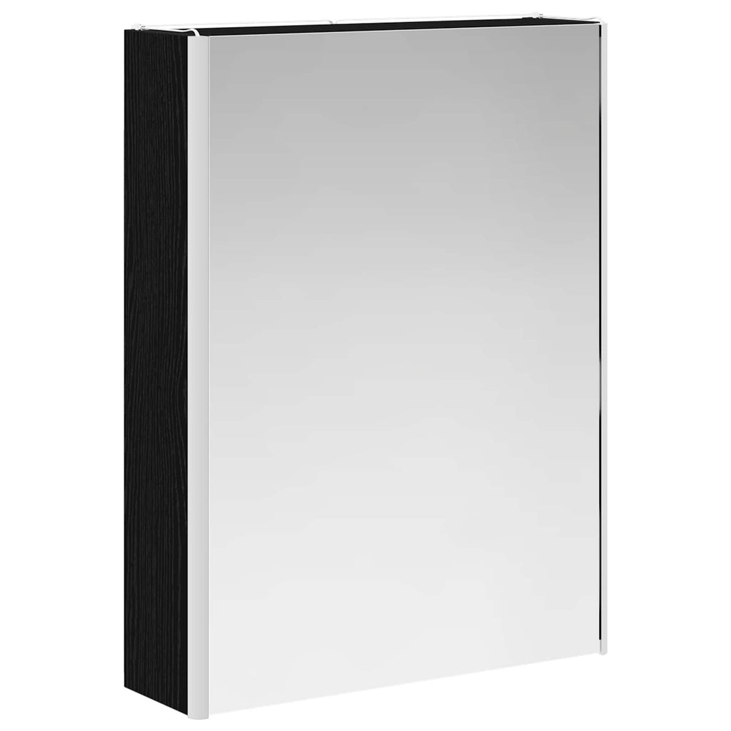 Badezimmerspiegelschrank Schwarz Eichen-Optik