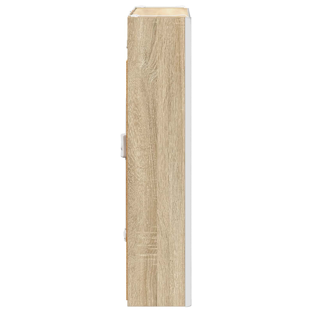 Badezimmerspiegelschrank Sonoma-Eiche 53,5 x 15,5 x 70 cm