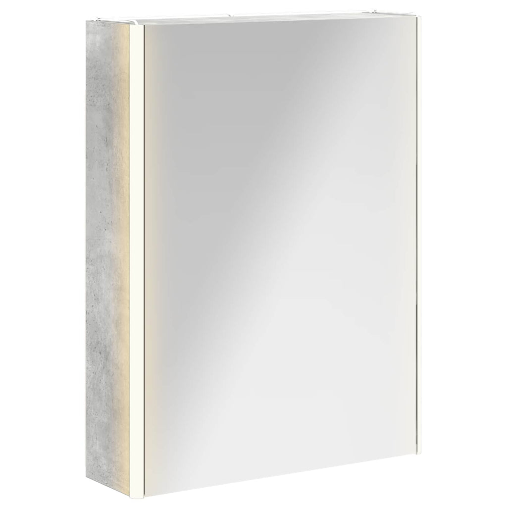 Badezimmerspiegelschrank Beton Grau 53,5 x 15,5 x 70 cm