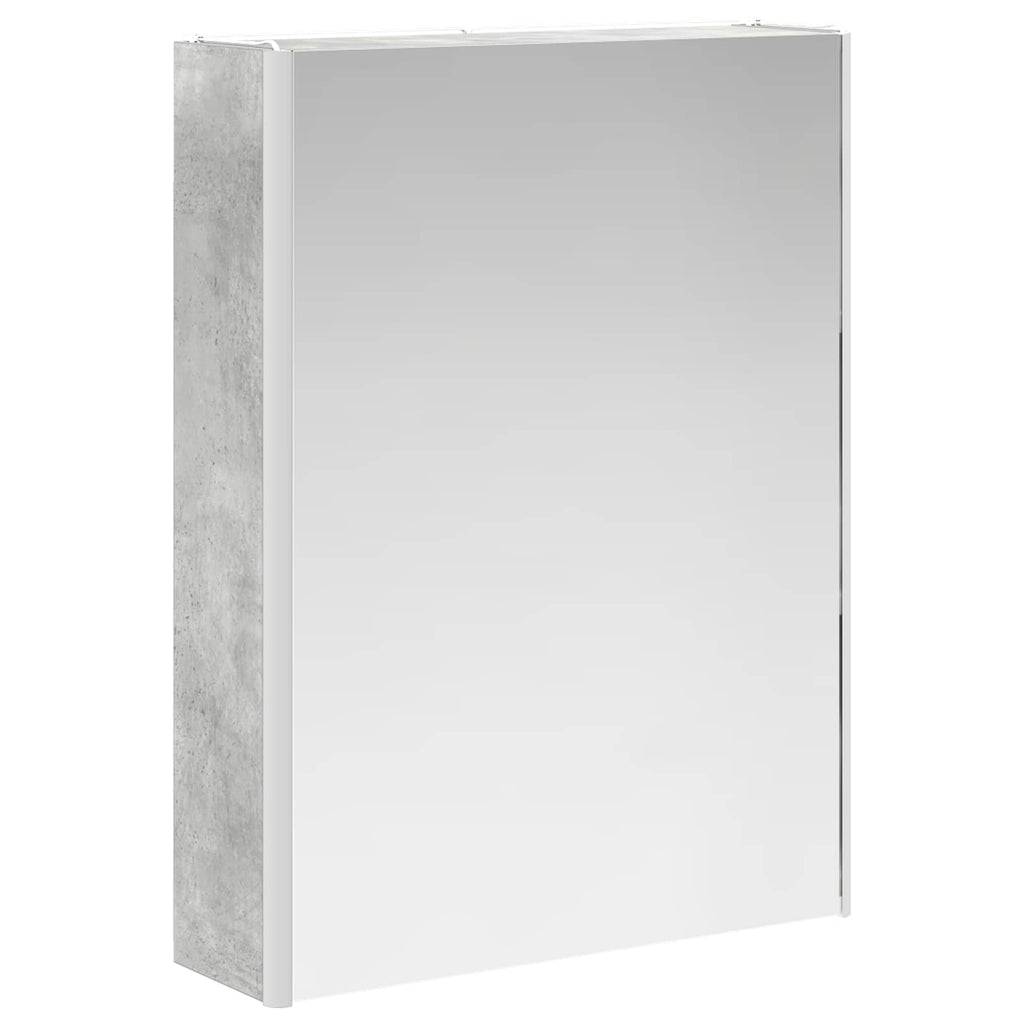 Badezimmerspiegelschrank Beton Grau 53,5 x 15,5 x 70 cm