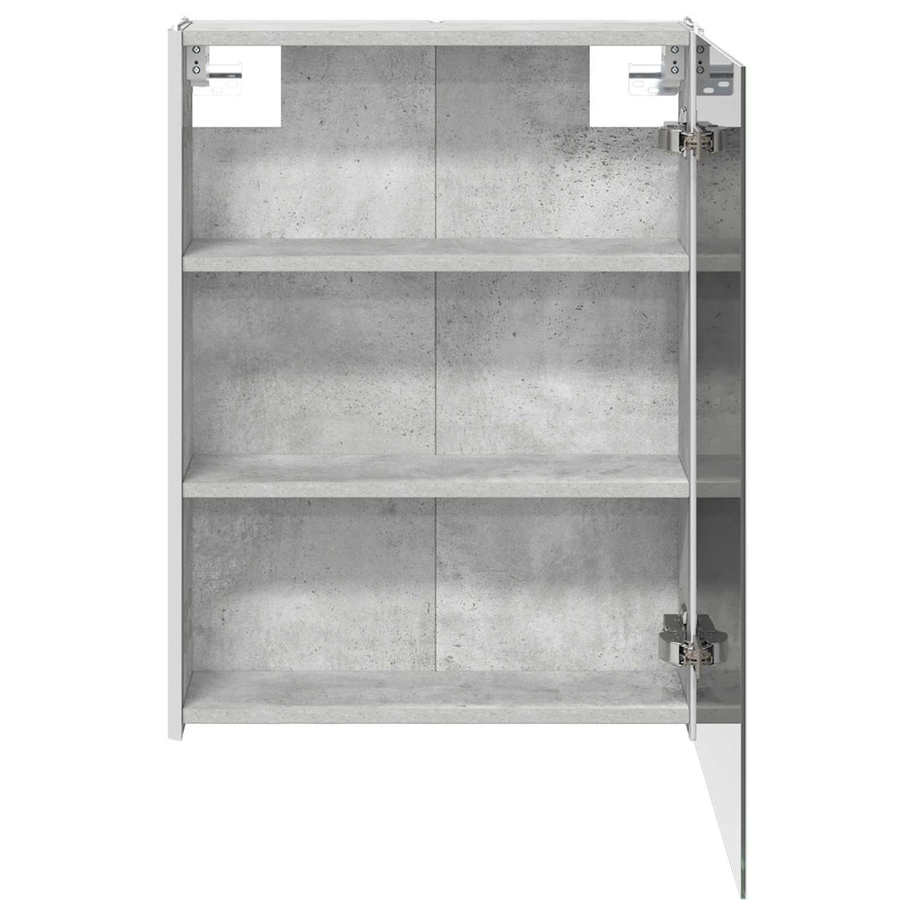 Badezimmerspiegelschrank Beton Grau 53,5 x 15,5 x 70 cm