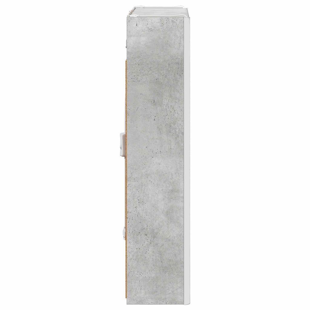 Badezimmerspiegelschrank Beton Grau 53,5 x 15,5 x 70 cm