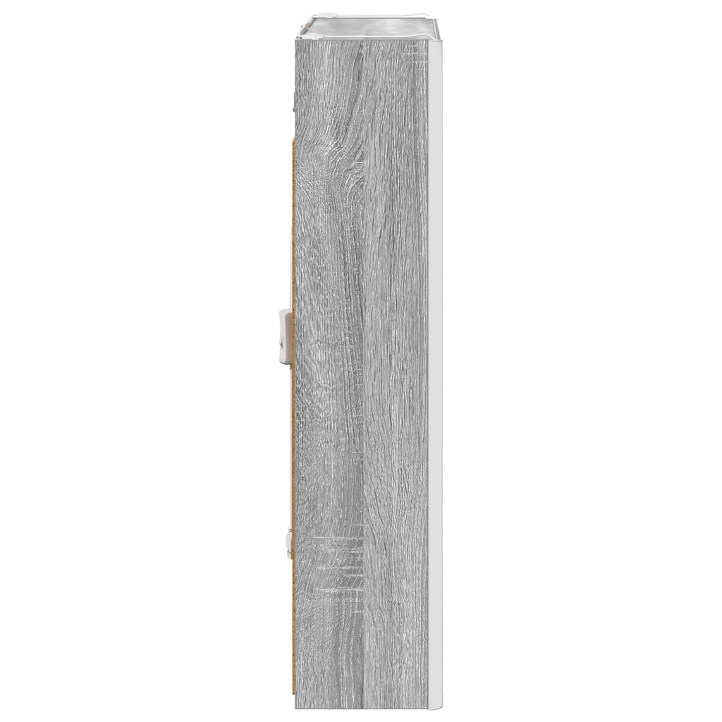 Badezimmerspiegelschrank Graues Sonoma 53,5 x 15,5 x 70 cm