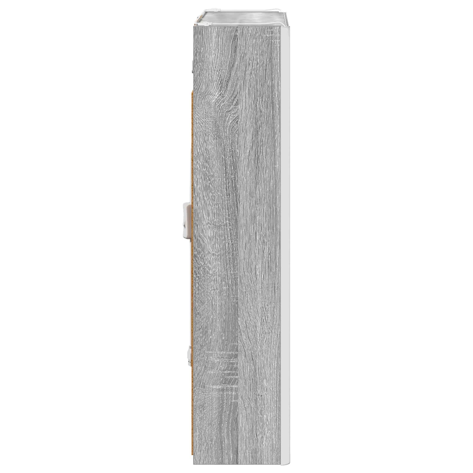 Badezimmerspiegelschrank Graues Sonoma 53,5 x 15,5 x 70 cm