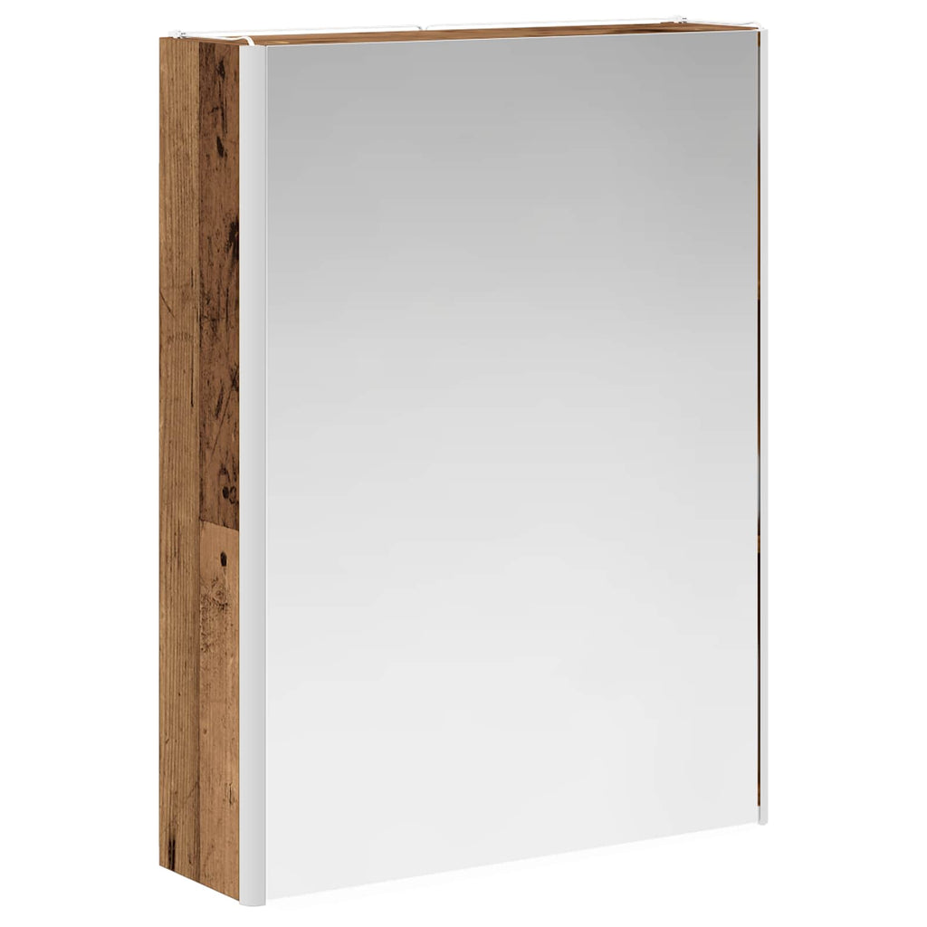 Badezimmerspiegelschrank Altholz 53,5 x 15,5 x 70 cm