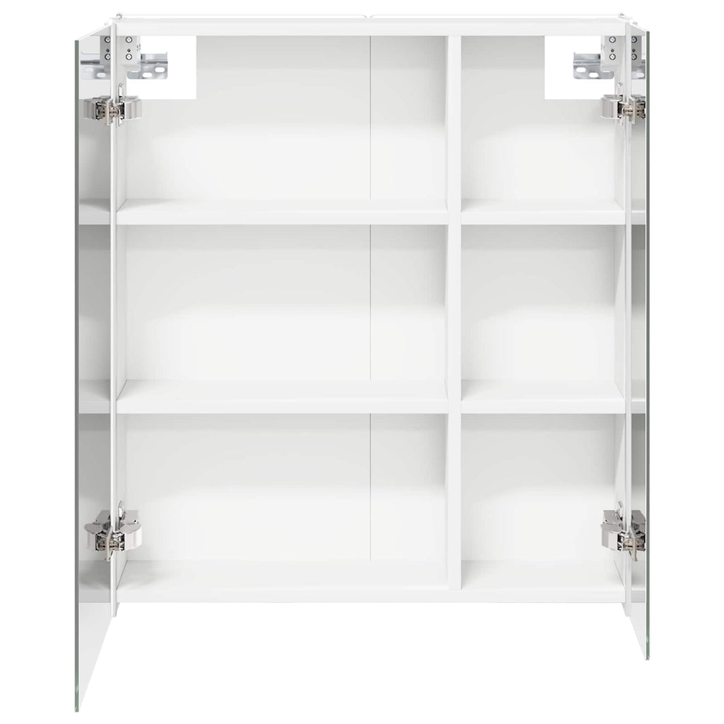 Badezimmerspiegelschrank Weiß 63,5 x 15,5 x 70 cm Holzwerkstoff