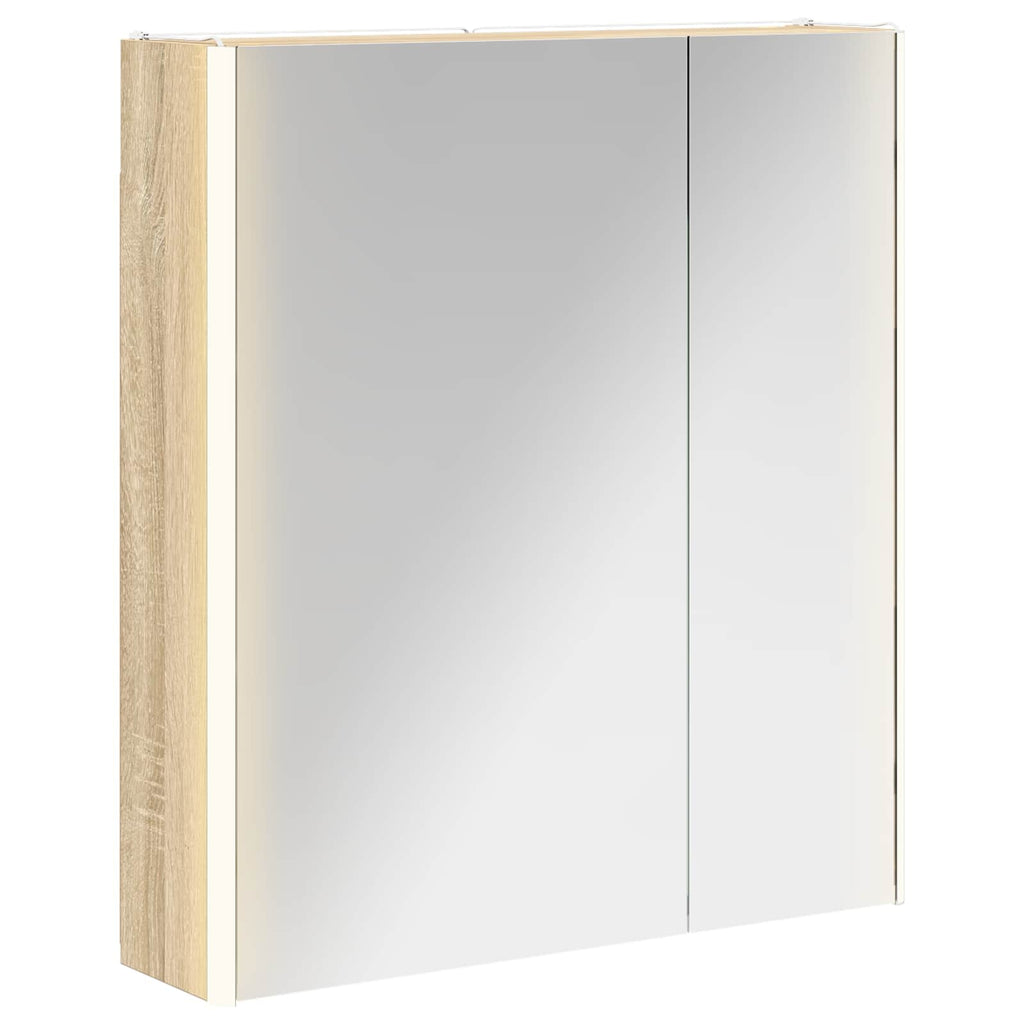 Badezimmerspiegelschrank Sonoma-Eiche 63,5 x 15,5 x 70 cm