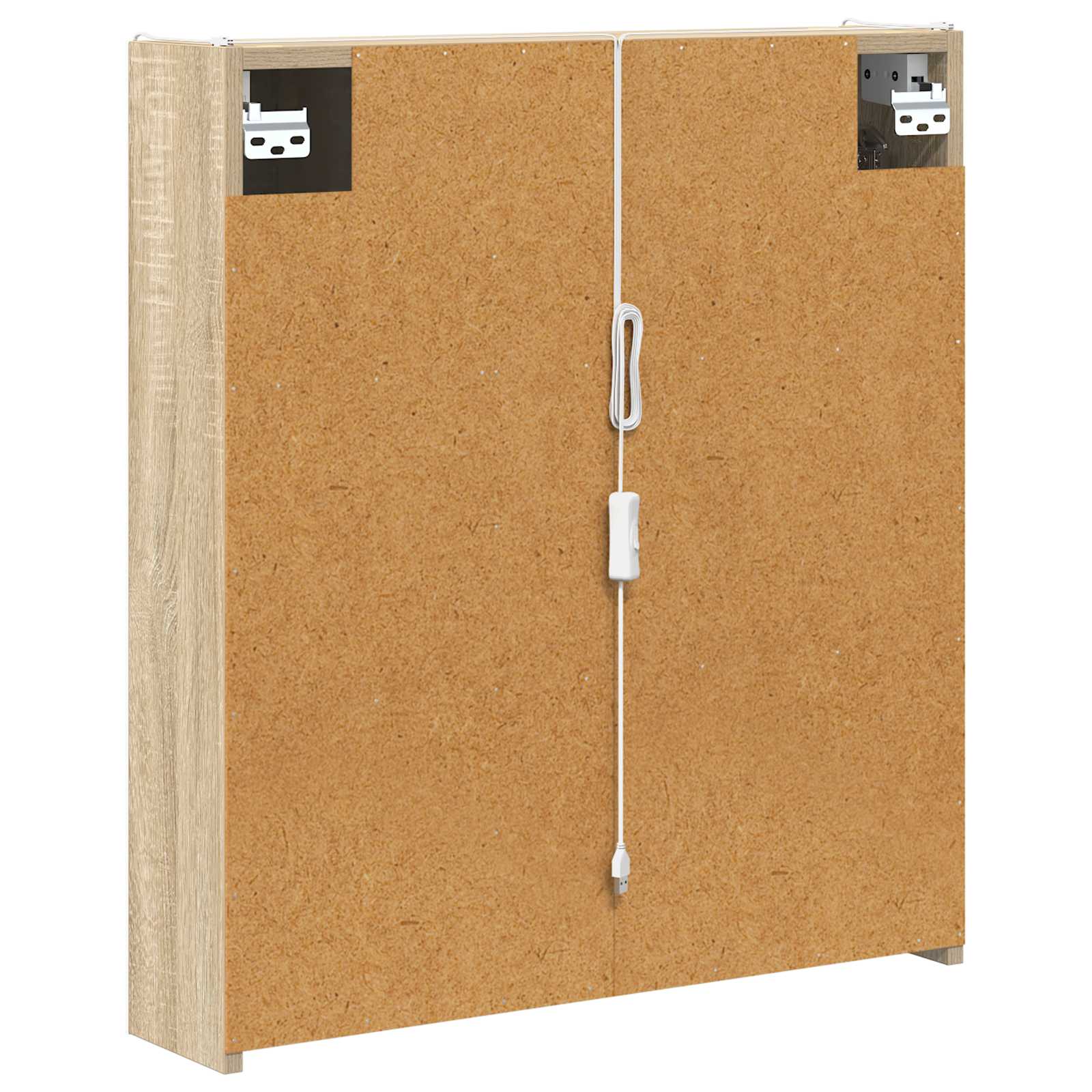 Badezimmerspiegelschrank Sonoma-Eiche 63,5 x 15,5 x 70 cm