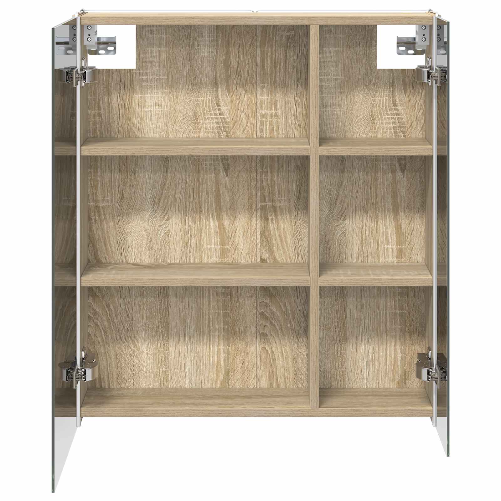 Badezimmerspiegelschrank Sonoma-Eiche 63,5 x 15,5 x 70 cm