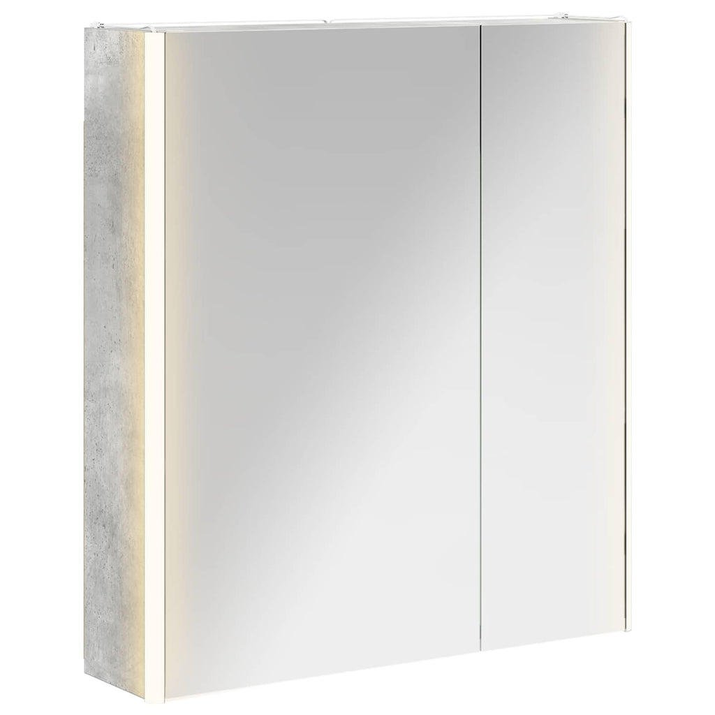 Badezimmerspiegelschrank Beton Grau 63,5 x 15,5 x 70 cm