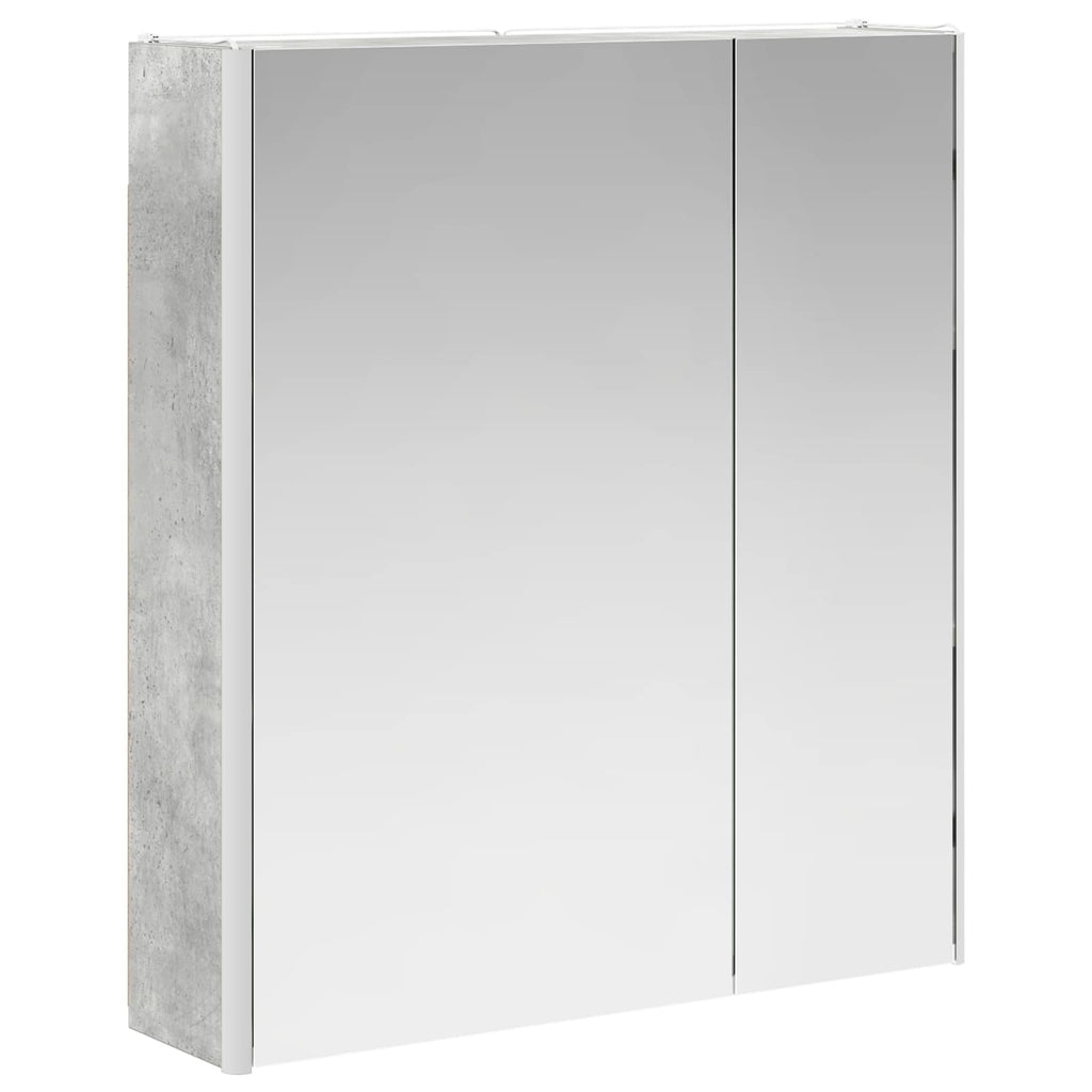 Badezimmerspiegelschrank Beton Grau 63,5 x 15,5 x 70 cm
