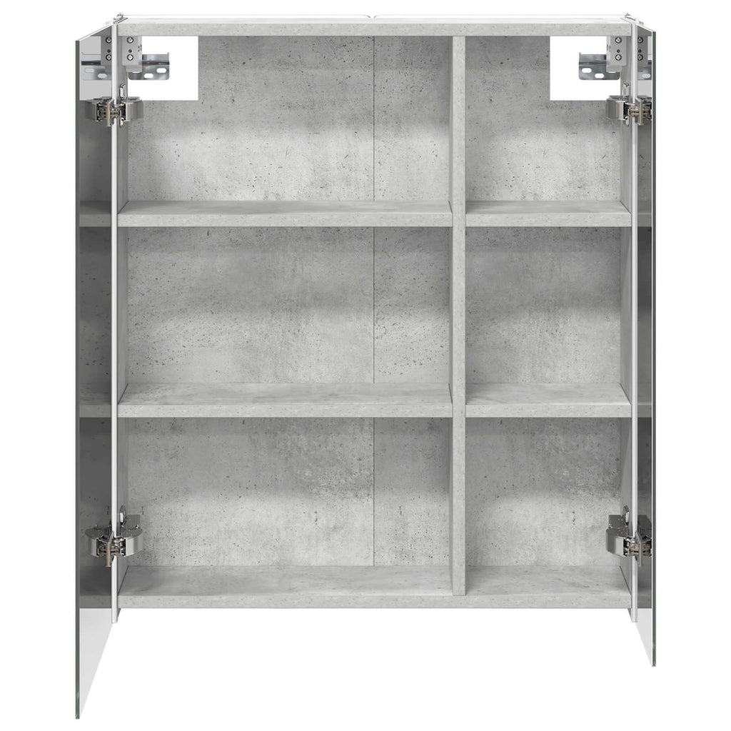 Badezimmerspiegelschrank Beton Grau 63,5 x 15,5 x 70 cm