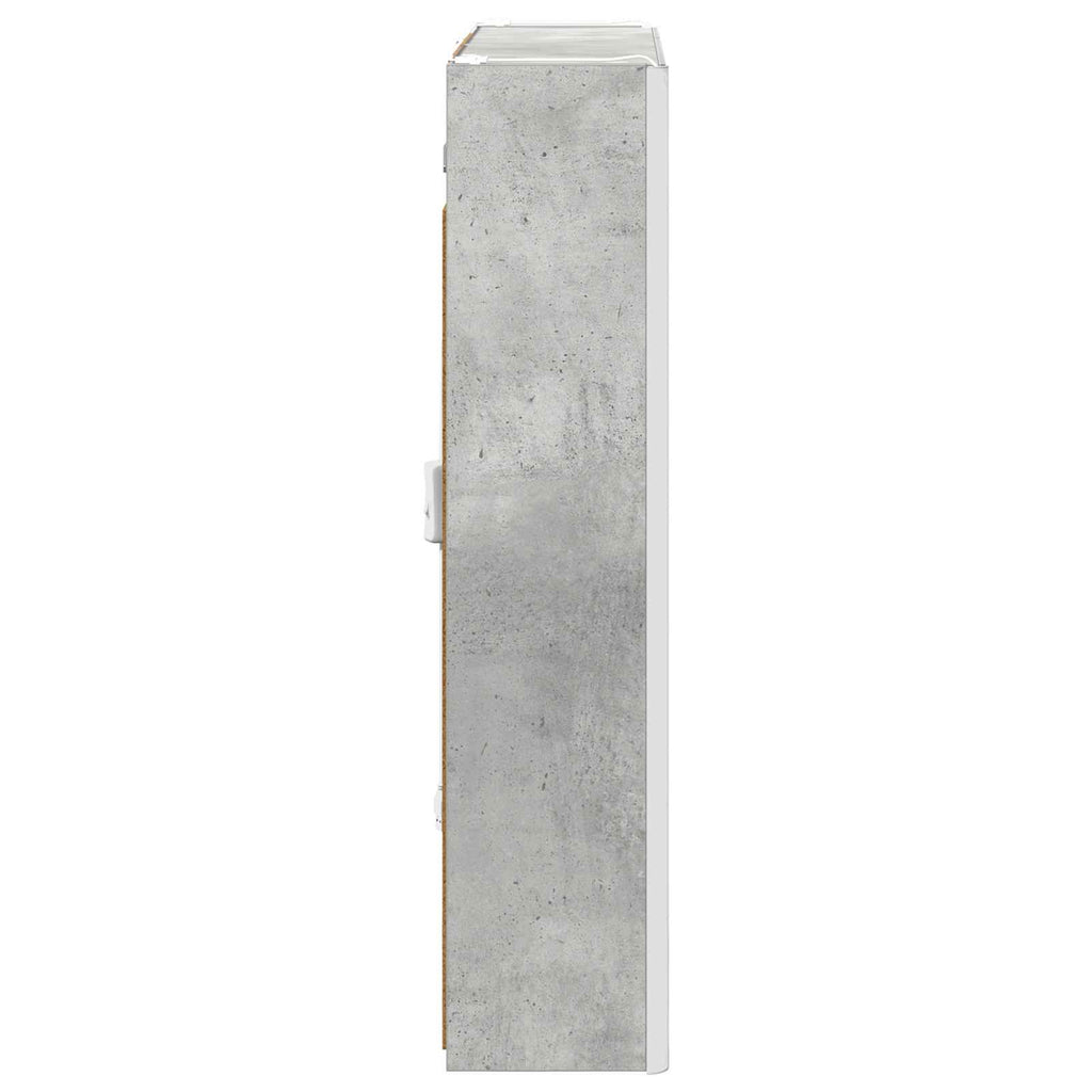 Badezimmerspiegelschrank Beton Grau 63,5 x 15,5 x 70 cm