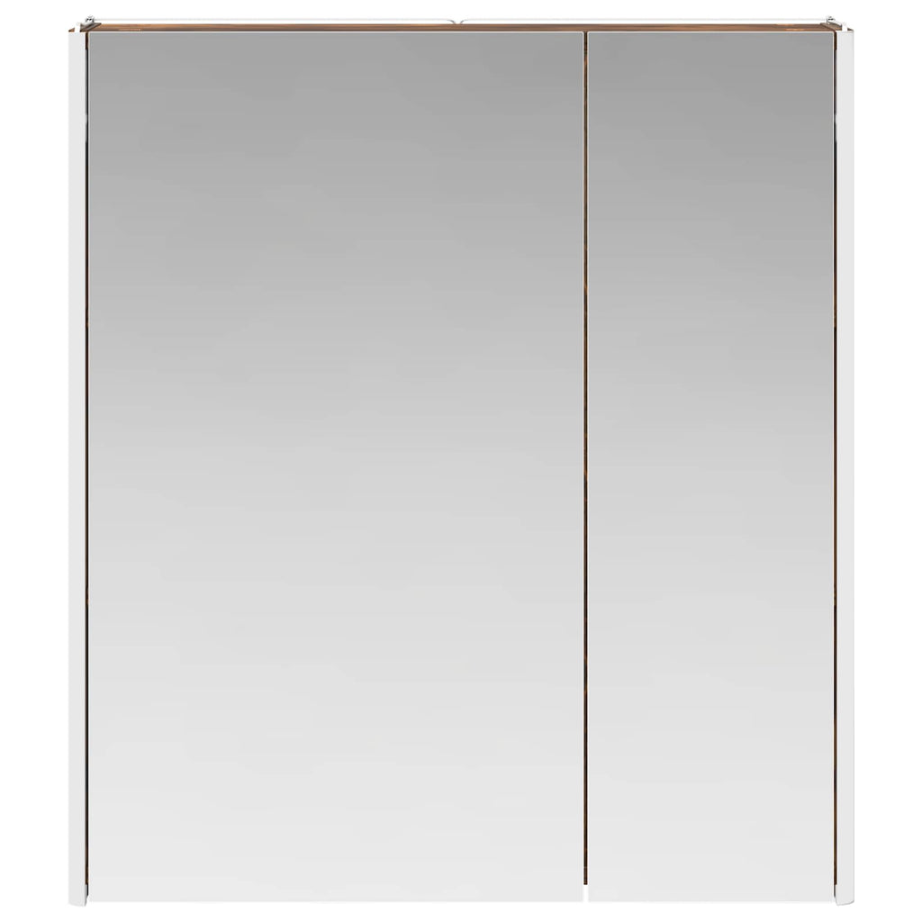 Badezimmerspiegelschrank Geräucherte Eiche 63,5 x 15,5 x 70 cm