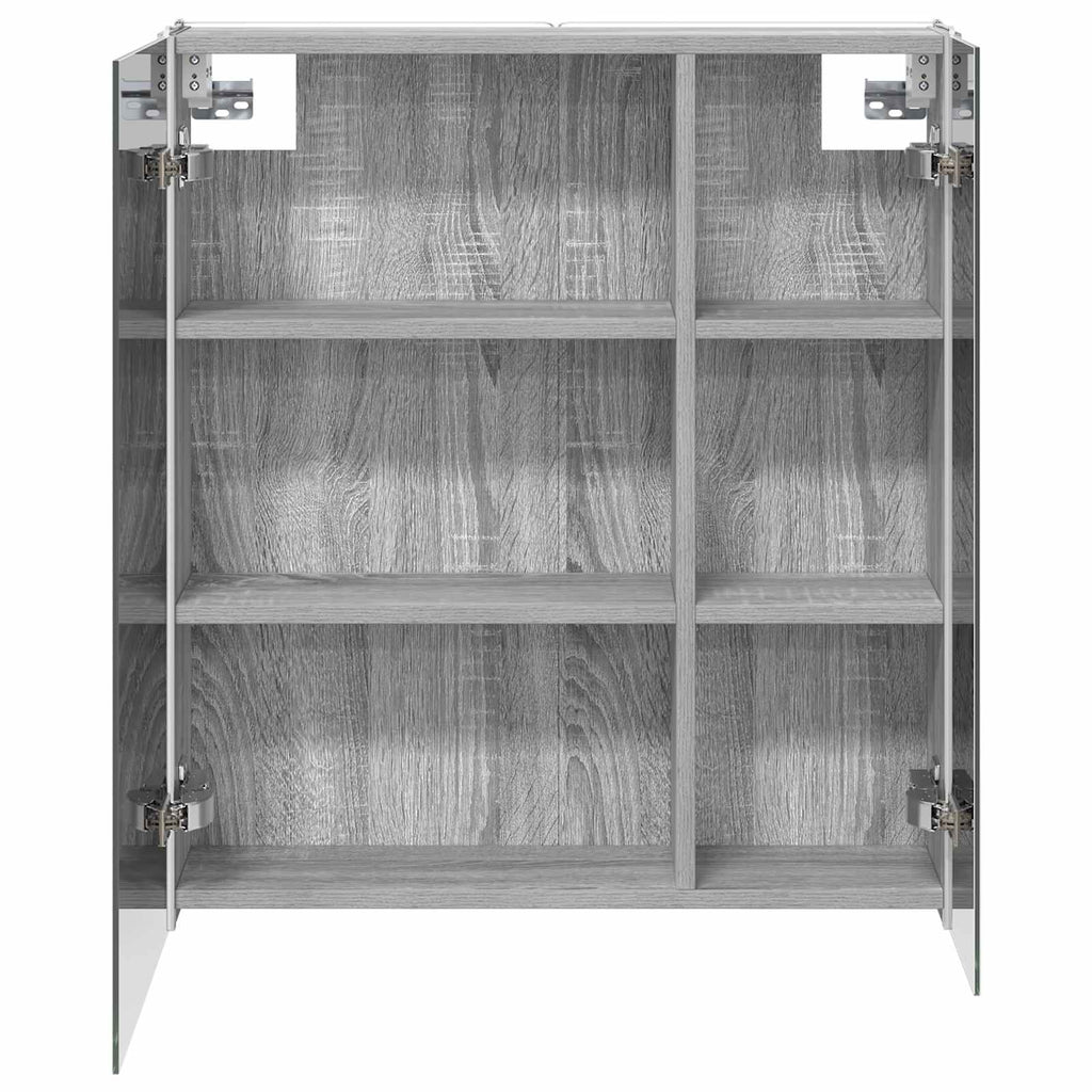 Badezimmerspiegelschrank Graues Sonoma 63,5 x 15,5 x 70 cm