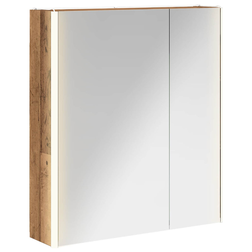 Badezimmerspiegelschrank Altholz 63,5 x 15,5 x 70 cm