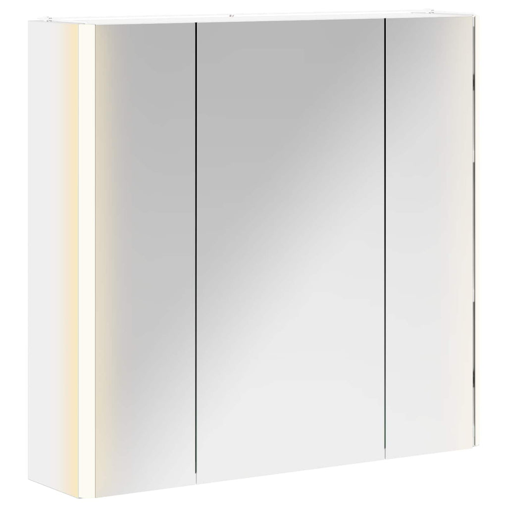 Badezimmerspiegelschrank Weiß 63,5 x 15,5 x 60,5 cm