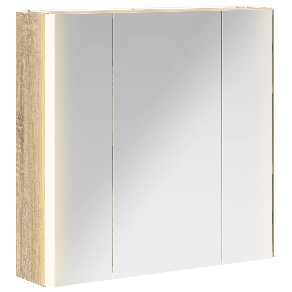 Badezimmerspiegelschrank Sonoma-Eiche 63,5 x 15,5 x 60,5 cm