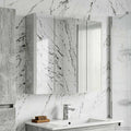 Badezimmerspiegelschrank Beton Grau 63,5 x 15,5 x 60,5 cm