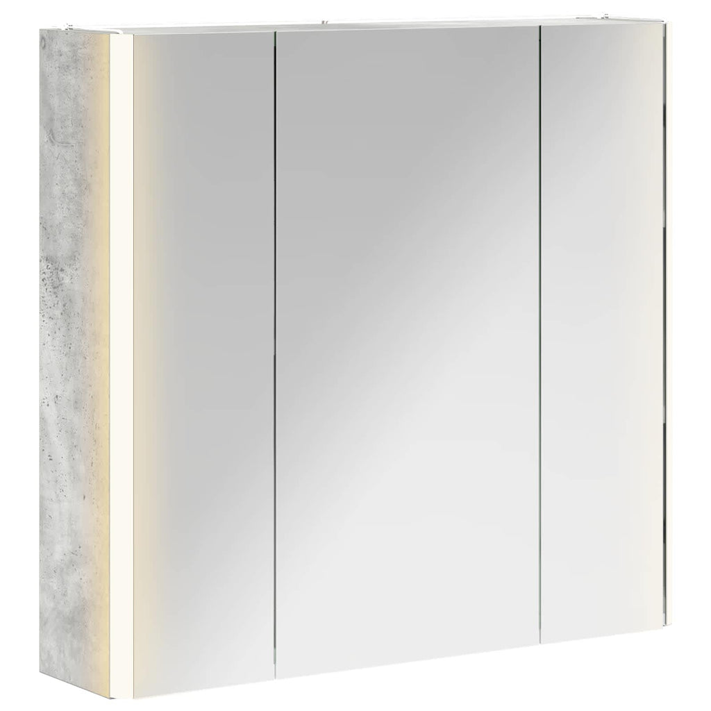 Badezimmerspiegelschrank Beton Grau 63,5 x 15,5 x 60,5 cm