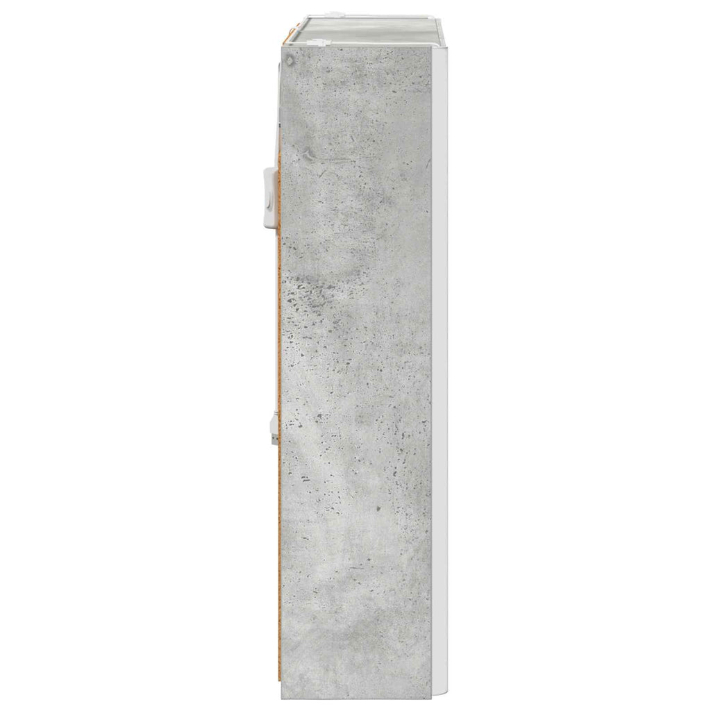 Badezimmerspiegelschrank Beton Grau 63,5 x 15,5 x 60,5 cm