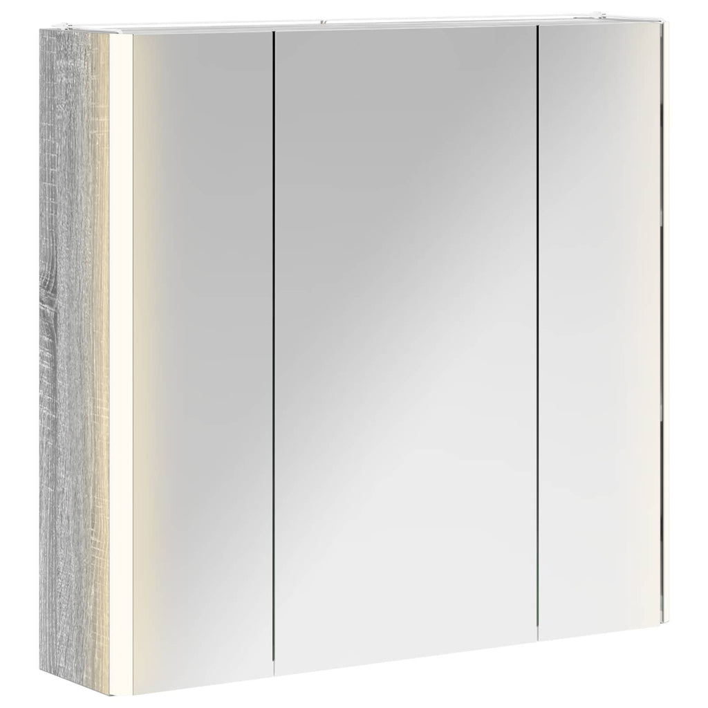 Badezimmerspiegelschrank Graues Sonoma 63,5 x 15,5 x 60,5 cm