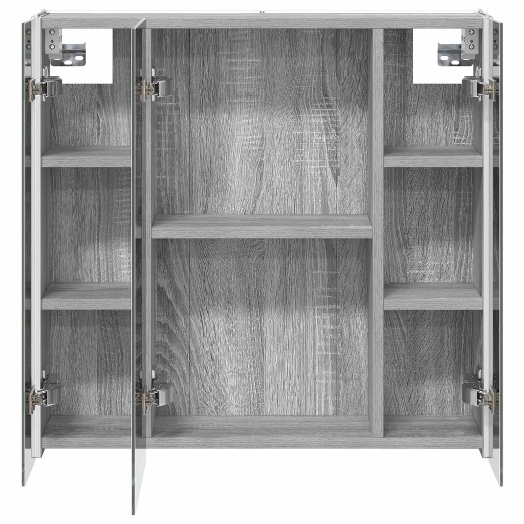 Badezimmerspiegelschrank Graues Sonoma 63,5 x 15,5 x 60,5 cm