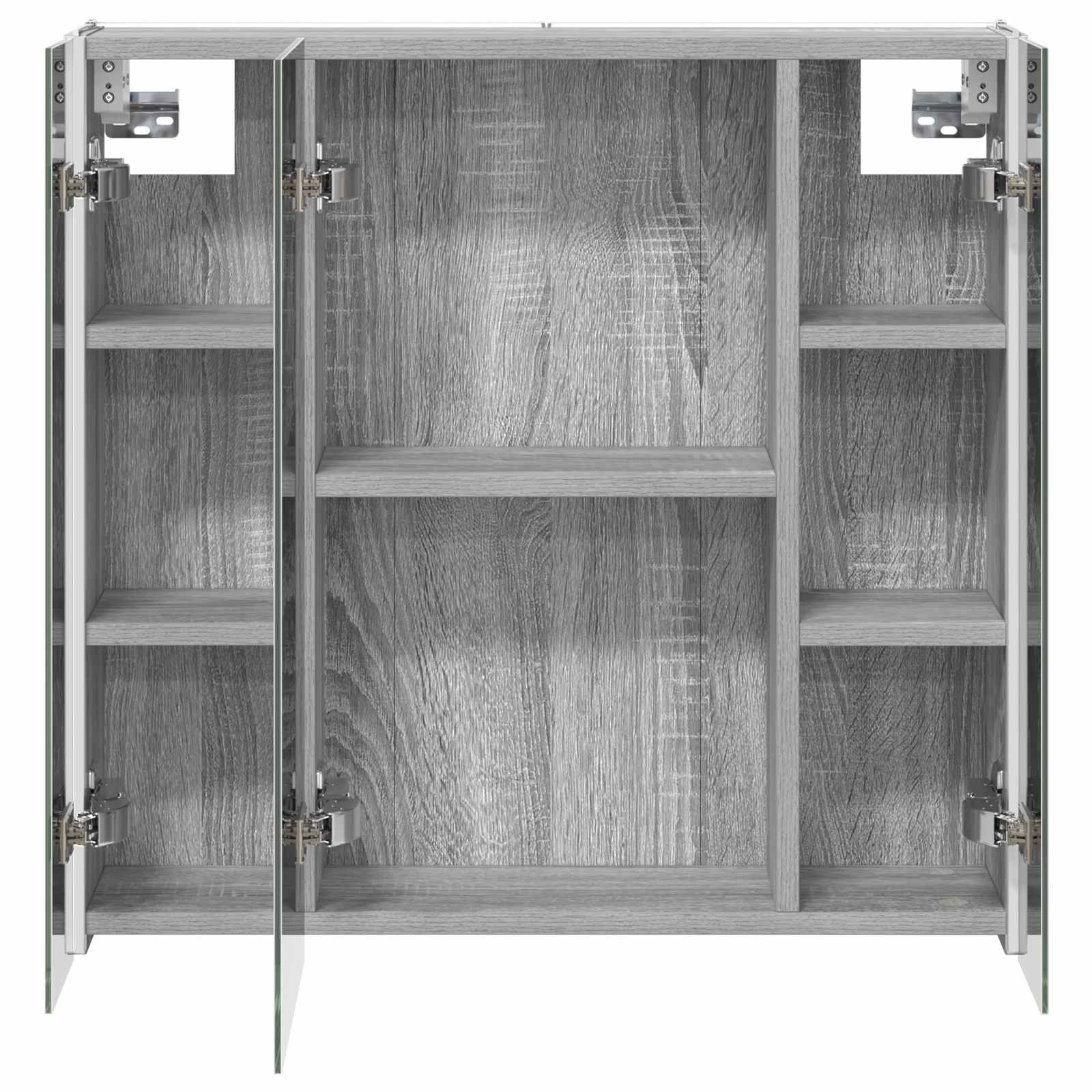 Badezimmerspiegelschrank Graues Sonoma 63,5 x 15,5 x 60,5 cm