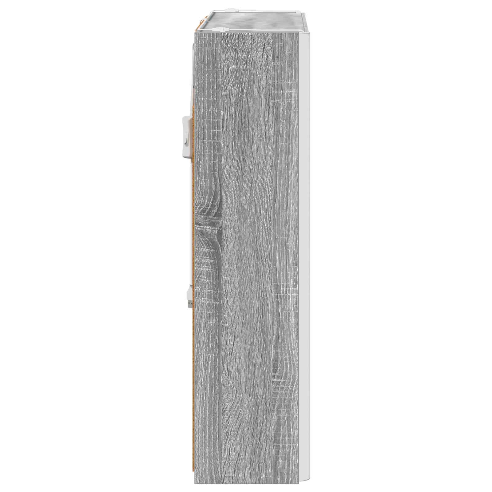 Badezimmerspiegelschrank Graues Sonoma 63,5 x 15,5 x 60,5 cm