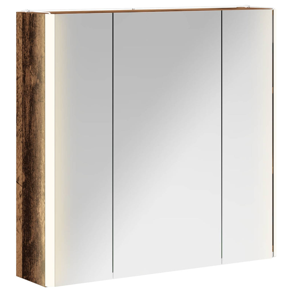 Badezimmerspiegelschrank Altholz 63,5 x 15,5 x 60,5 cm