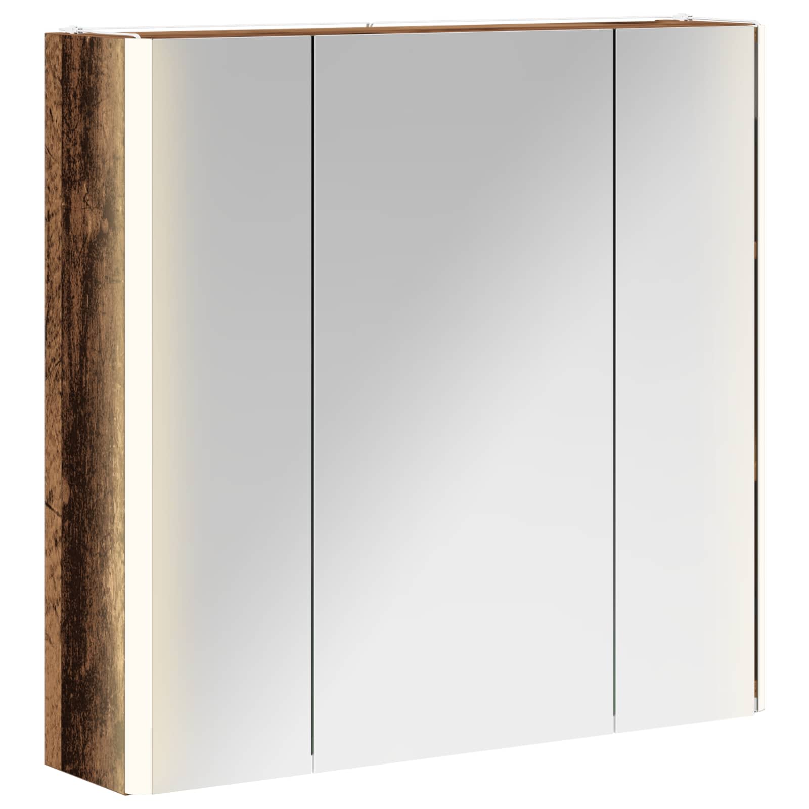 Badezimmerspiegelschrank Altholz 63,5 x 15,5 x 60,5 cm