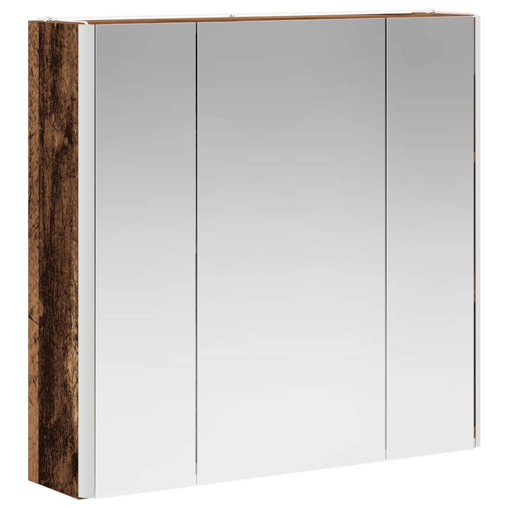 Badezimmerspiegelschrank Altholz 63,5 x 15,5 x 60,5 cm