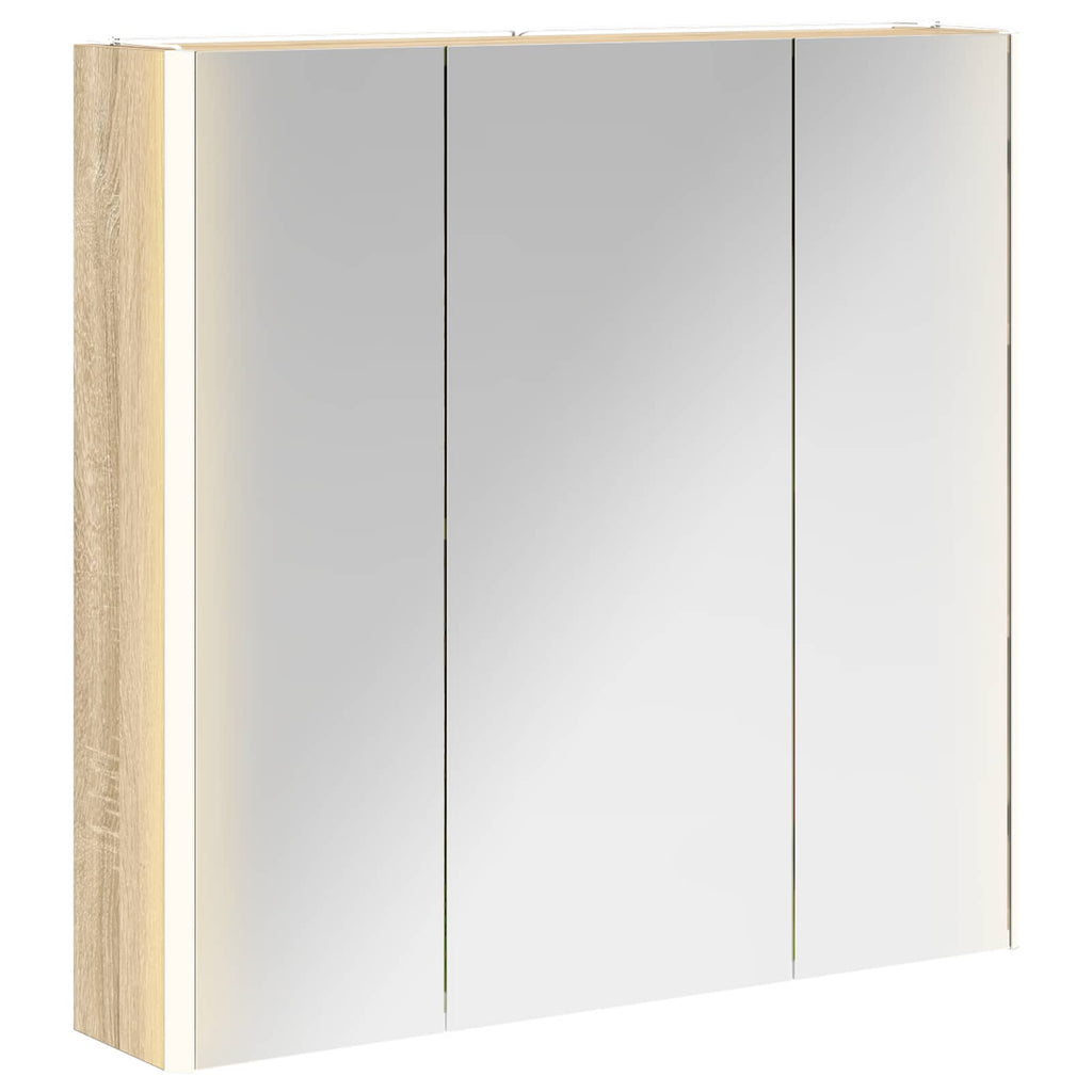 Badezimmerspiegelschrank Sonoma-Eiche 73,5 x 15,5 x 70 cm