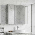 Badezimmerspiegelschrank mit Tür Beton Grau 73,5 x 15,5 x 70 cm