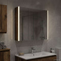 Badezimmerspiegelschrank Geräucherte Eiche 73,5 x 15,5 x 70 cm
