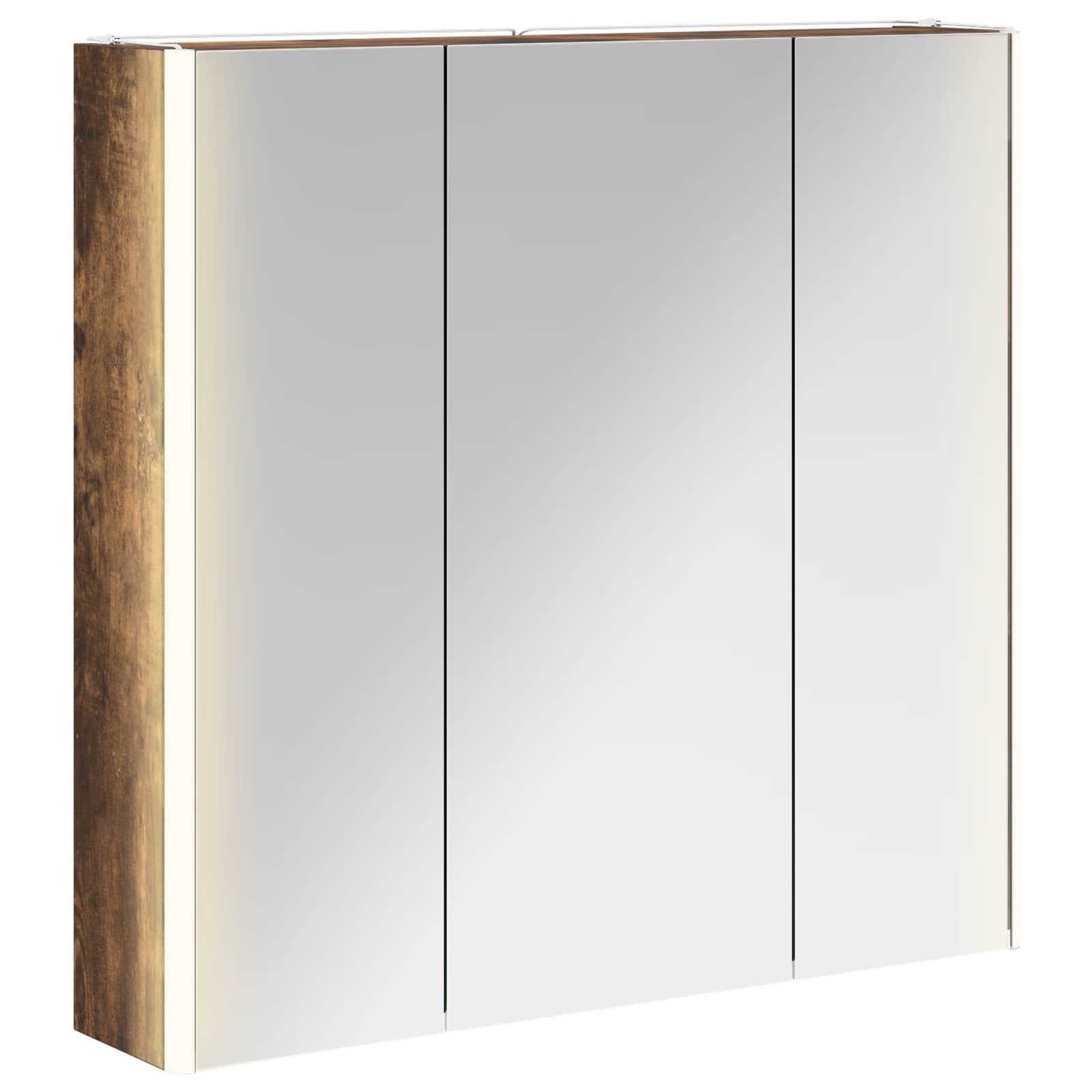 Badezimmerspiegelschrank Geräucherte Eiche 73,5 x 15,5 x 70 cm