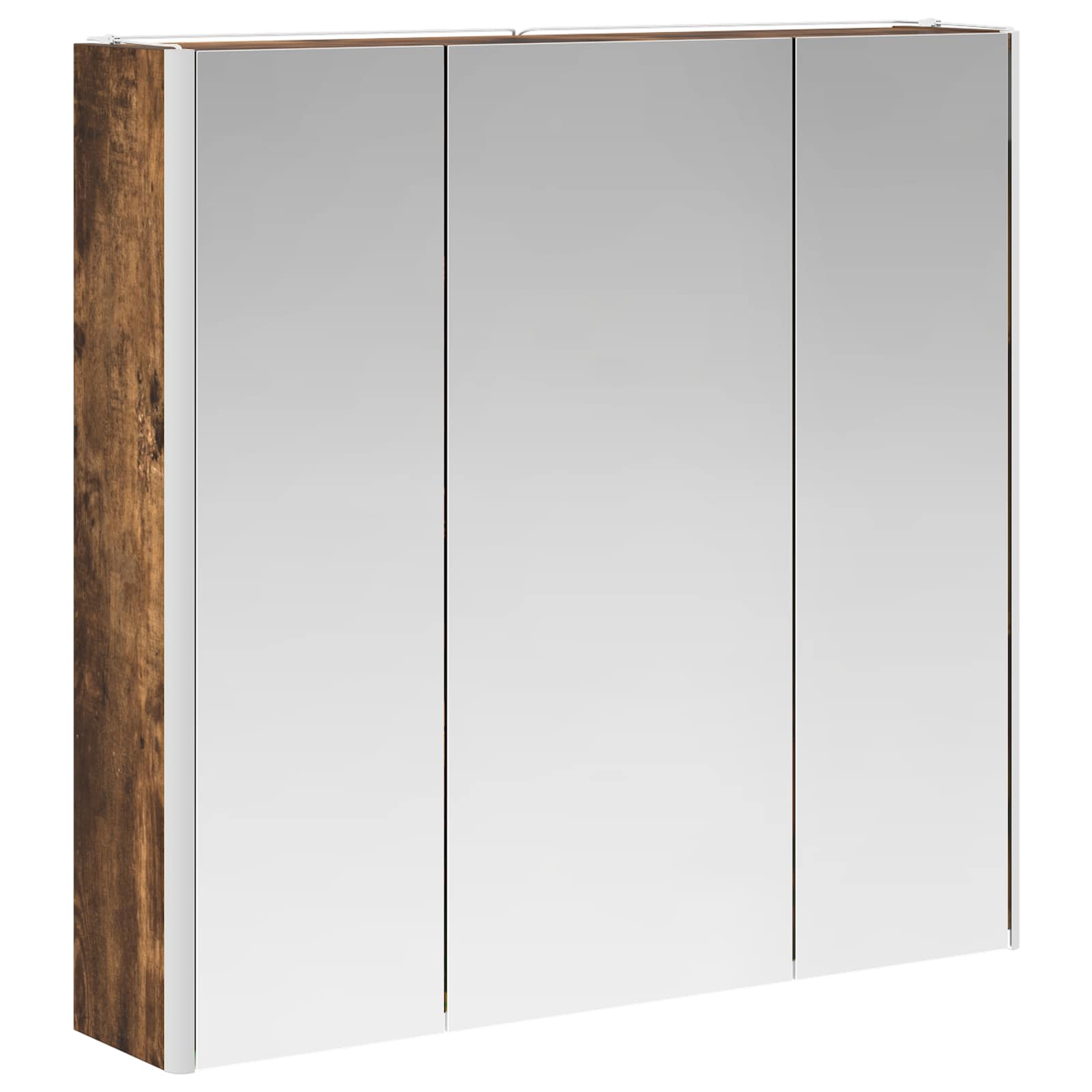 Badezimmerspiegelschrank Geräucherte Eiche 73,5 x 15,5 x 70 cm