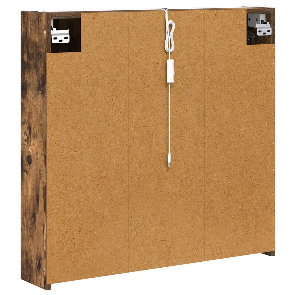 Badezimmerspiegelschrank Geräucherte Eiche 73,5 x 15,5 x 70 cm
