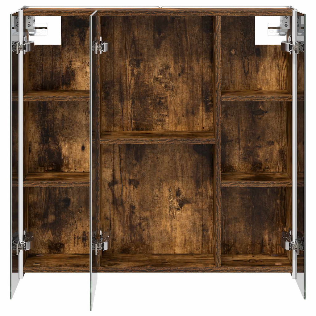 Badezimmerspiegelschrank Geräucherte Eiche 73,5 x 15,5 x 70 cm