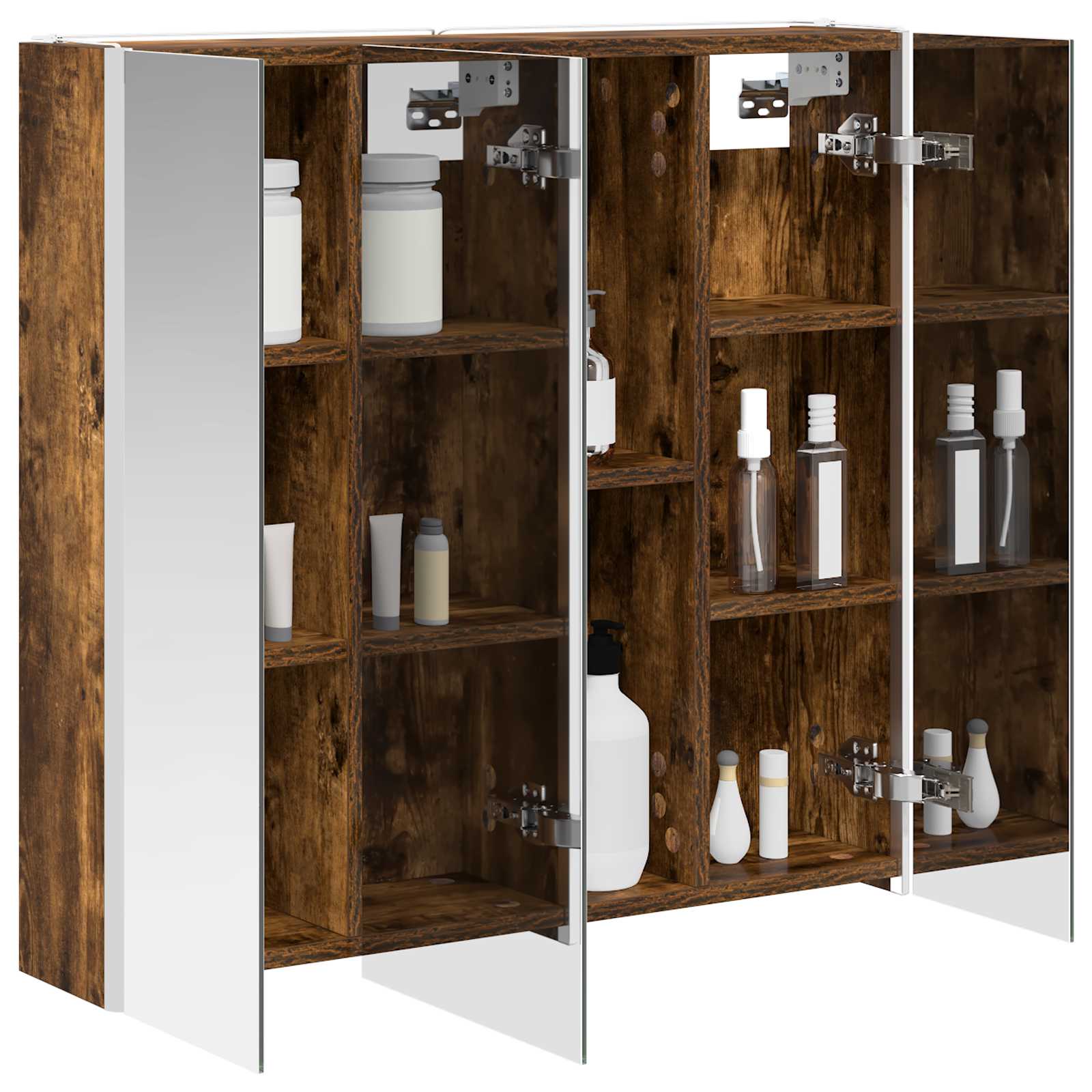 Badezimmerspiegelschrank Geräucherte Eiche 73,5 x 15,5 x 70 cm